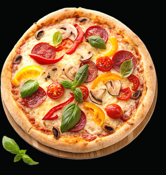 Stone baked pizza